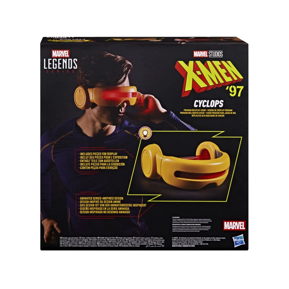 Pré-venda - Figura Cyclops Premium Roleplay Visor - Marvel Legends Series X-Men ’97 - Hasbro