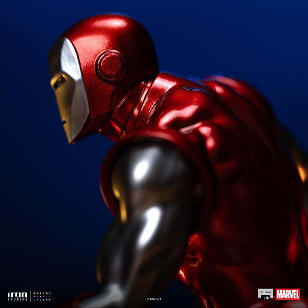 Estátua Iron Man Red & Chrome - Marvel Comics - Art Scale 1/10 - Iron Studios