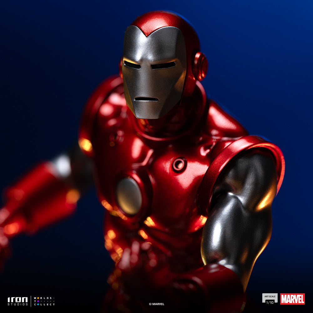 Estátua Iron Man Red & Chrome - Marvel Comics - Art Scale 1/10 - Iron Studios