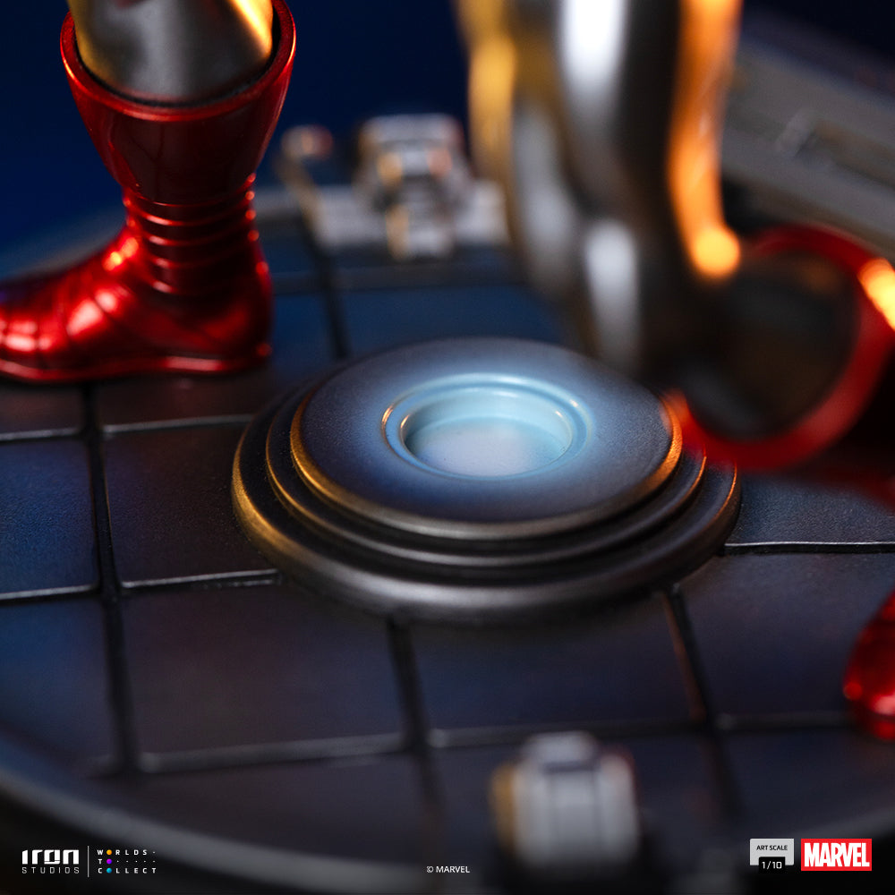 Estátua Iron Man Red & Chrome - Marvel Comics - Art Scale 1/10 - Iron Studios
