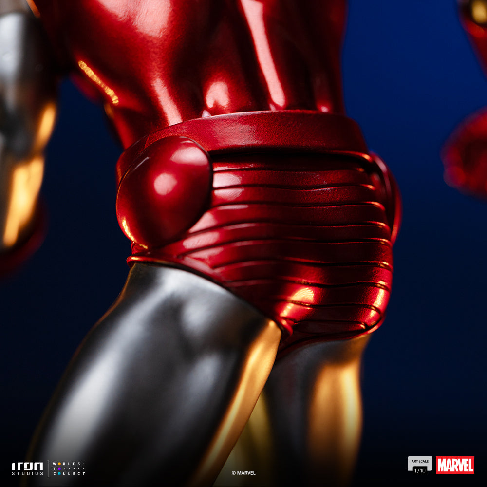 Estátua Iron Man Red & Chrome - Marvel Comics - Art Scale 1/10 - Iron Studios