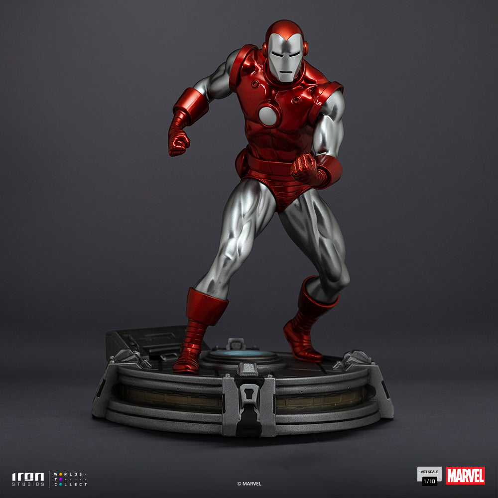 Estátua Iron Man Red & Chrome - Marvel Comics - Art Scale 1/10 - Iron Studios