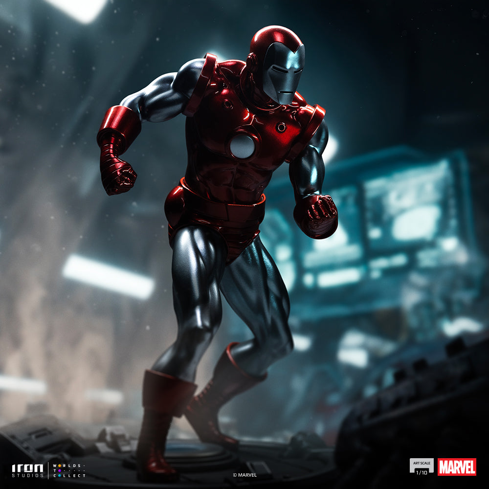 Estátua Iron Man Red & Chrome - Marvel Comics - Art Scale 1/10 - Iron Studios
