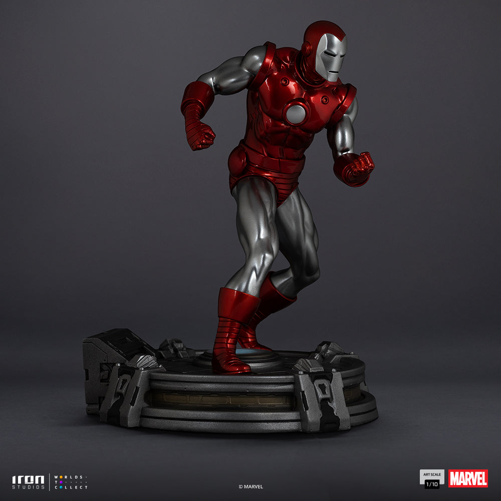 Estátua Iron Man Red & Chrome - Marvel Comics - Art Scale 1/10 - Iron Studios
