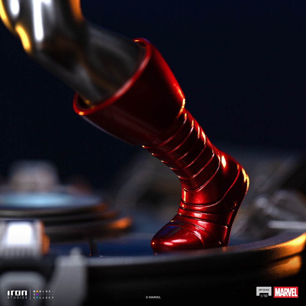 Estátua Iron Man Red & Chrome - Marvel Comics - Art Scale 1/10 - Iron Studios