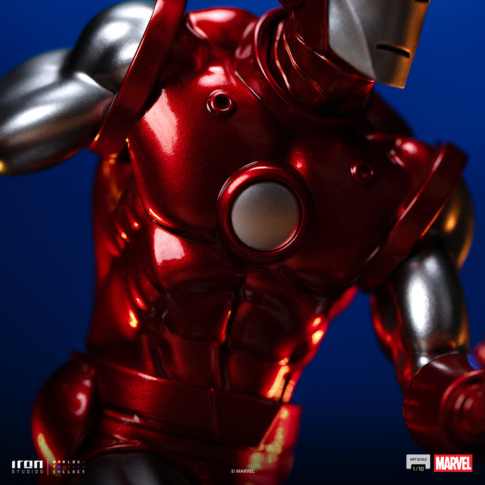 Estátua Iron Man Red & Chrome - Marvel Comics - Art Scale 1/10 - Iron Studios