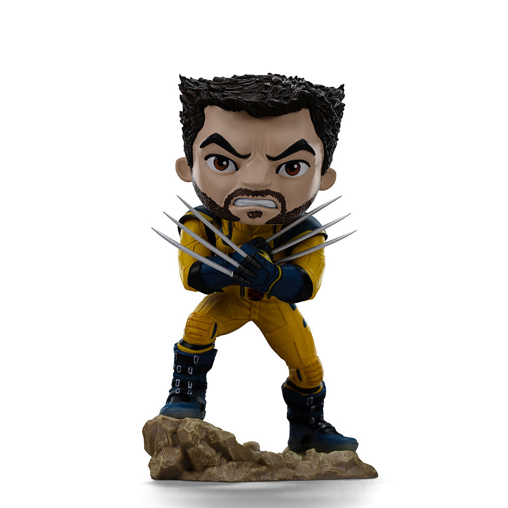 Estátua Deadpool, Wolverine and Headpool set (Unmasked) - MiniCo - Iron Studios