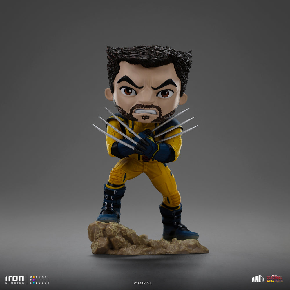 Estátua Deadpool, Wolverine and Headpool set (Unmasked) - MiniCo - Iron Studios