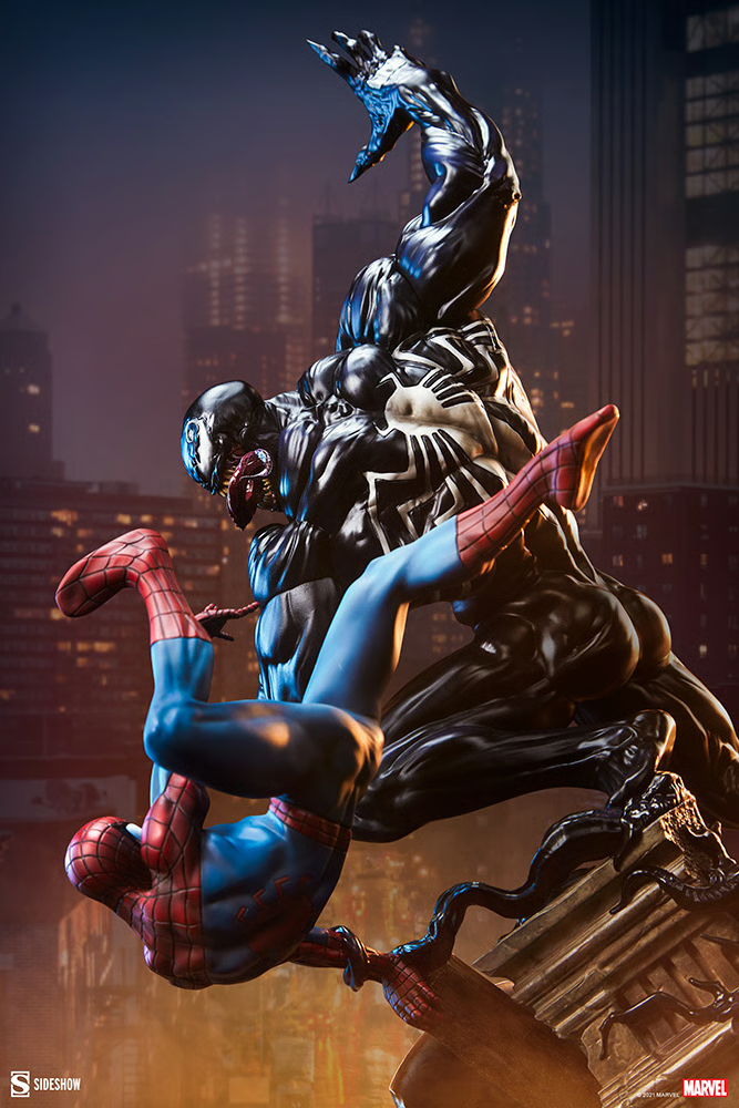 Estátua Spider-Man vs Venom – Marvel – Maquette – Sideshow