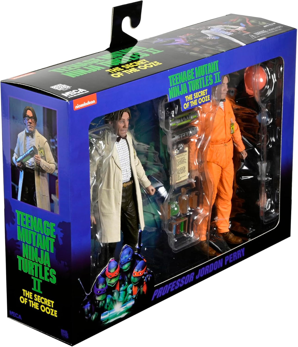 Figura Professor Perry & Hazmat Suit Professor – Teenage Mutant Ninja Turtles 2: Secret of the Ooze – 7” Scale – Neca