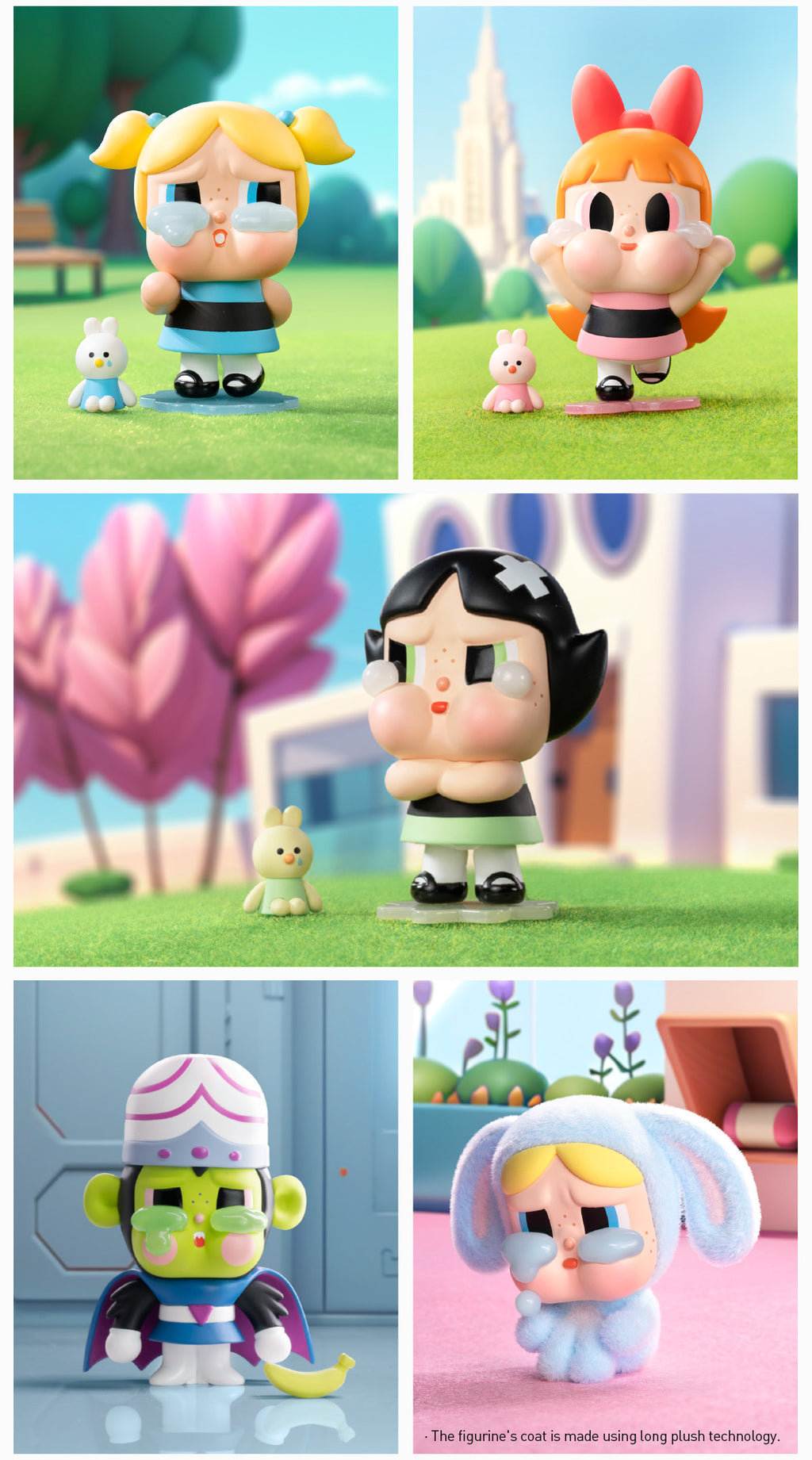 Blind Box CRYBABY - As Meninas Superpoderosas - The Powerpuff Girls - Collectible Surprise Figure - Pop Mart