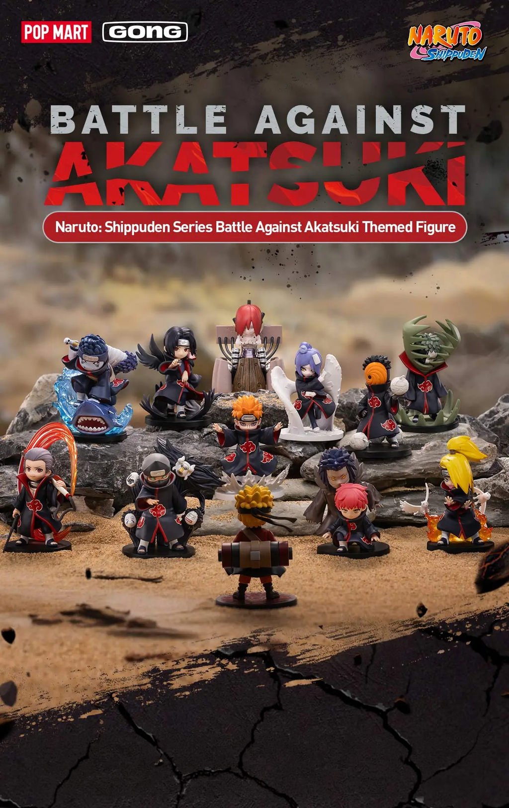 Blind Box Naruto Battle Against Akatsuki - Naruto Shippuden - Collectible Surprise Figure - Pop Martb