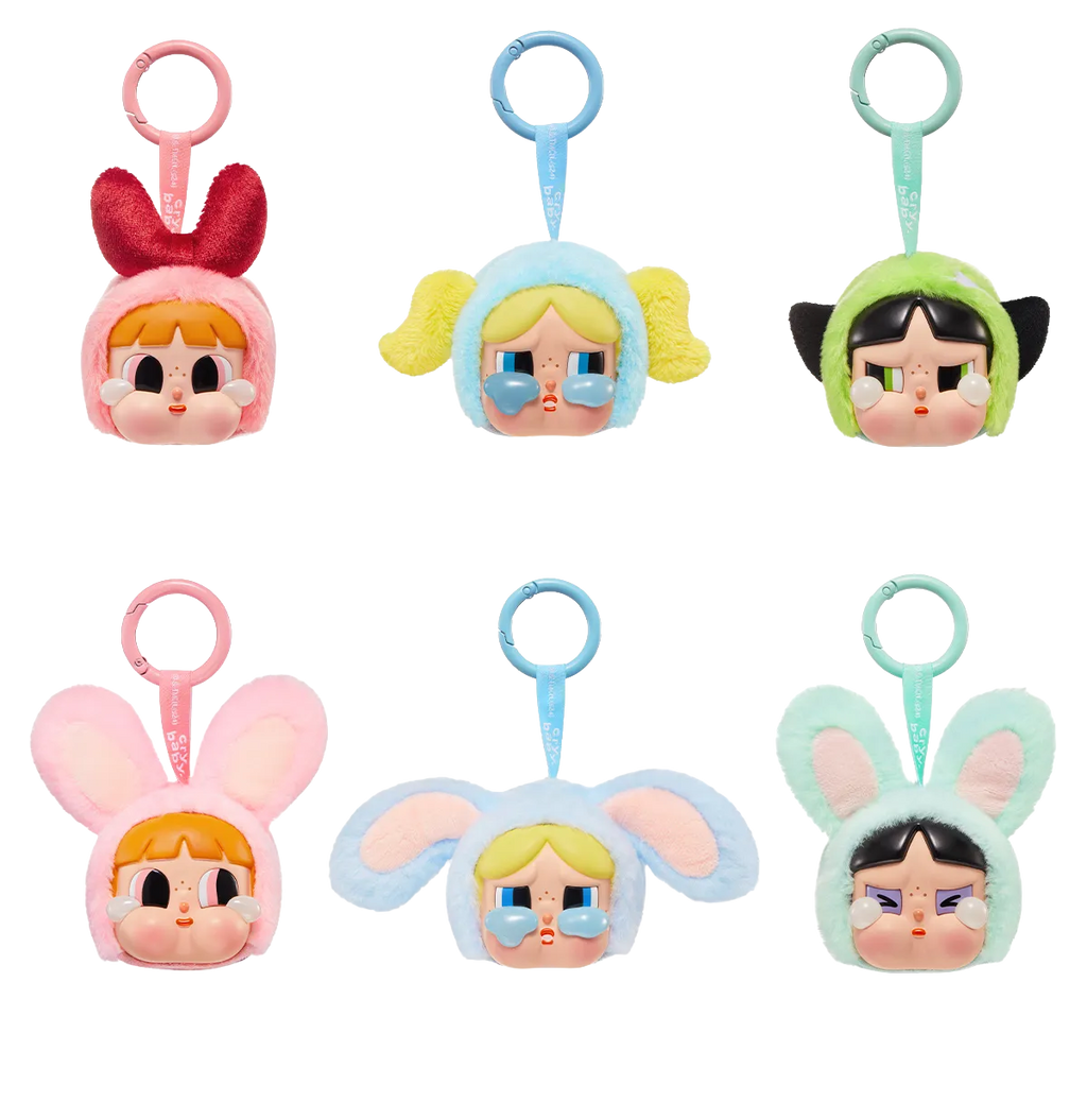 Chaveiro BLIND BOX CRYBABY x As Meninas Superpoderosas - The Powerpuff Girls - Collectible Surprise Keychain - Pop Mart