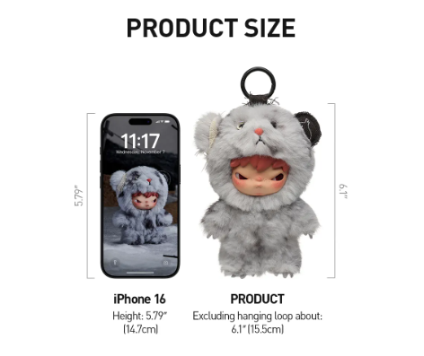 Chaveiro BLIND BOX Hirono - Road Journal - Collectible Surprise Keychain - Pop Mart