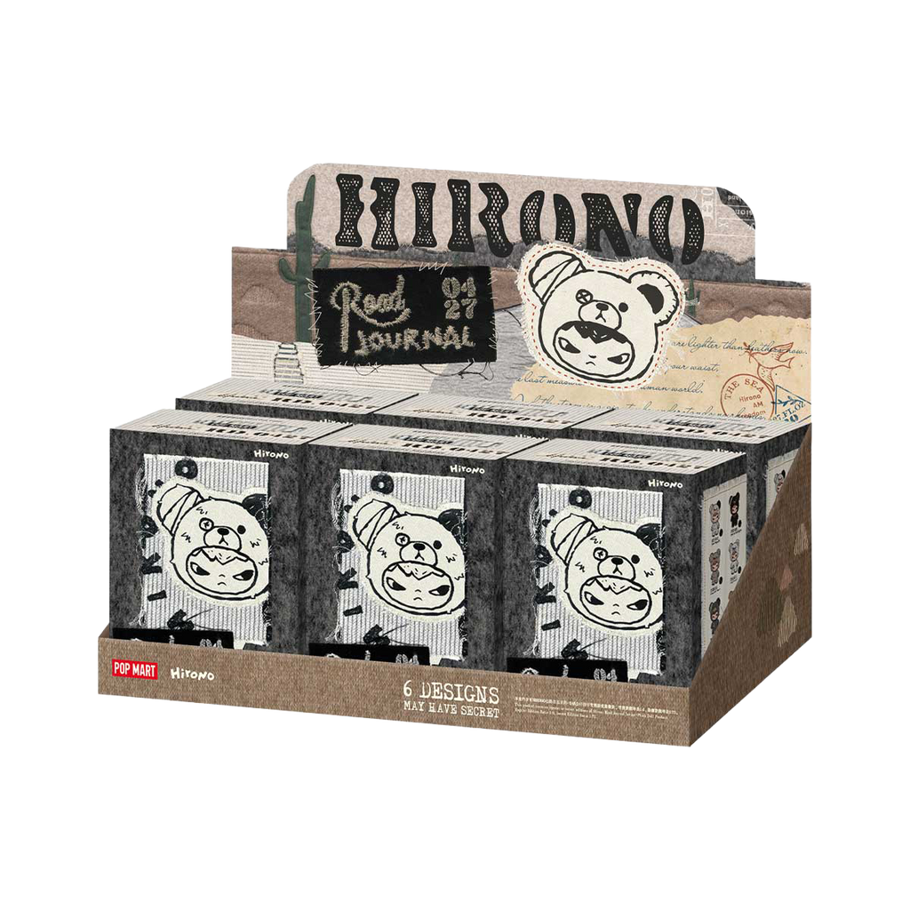 Chaveiro BLIND BOX Hirono - Road Journal - Collectible Surprise Keychain - Pop Mart