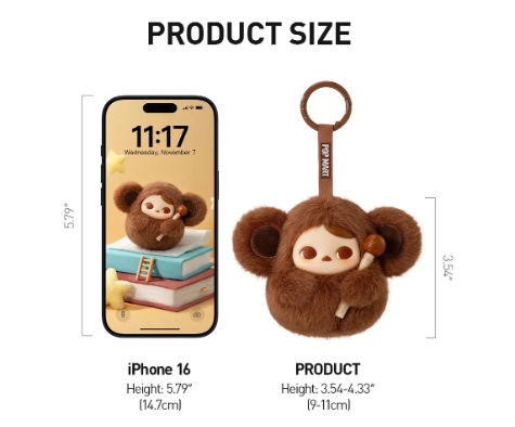 Chaveiro BLIND BOX PUCKY - Tap Tap Babies - Collectible Surprise Keychain - Pop Mart
