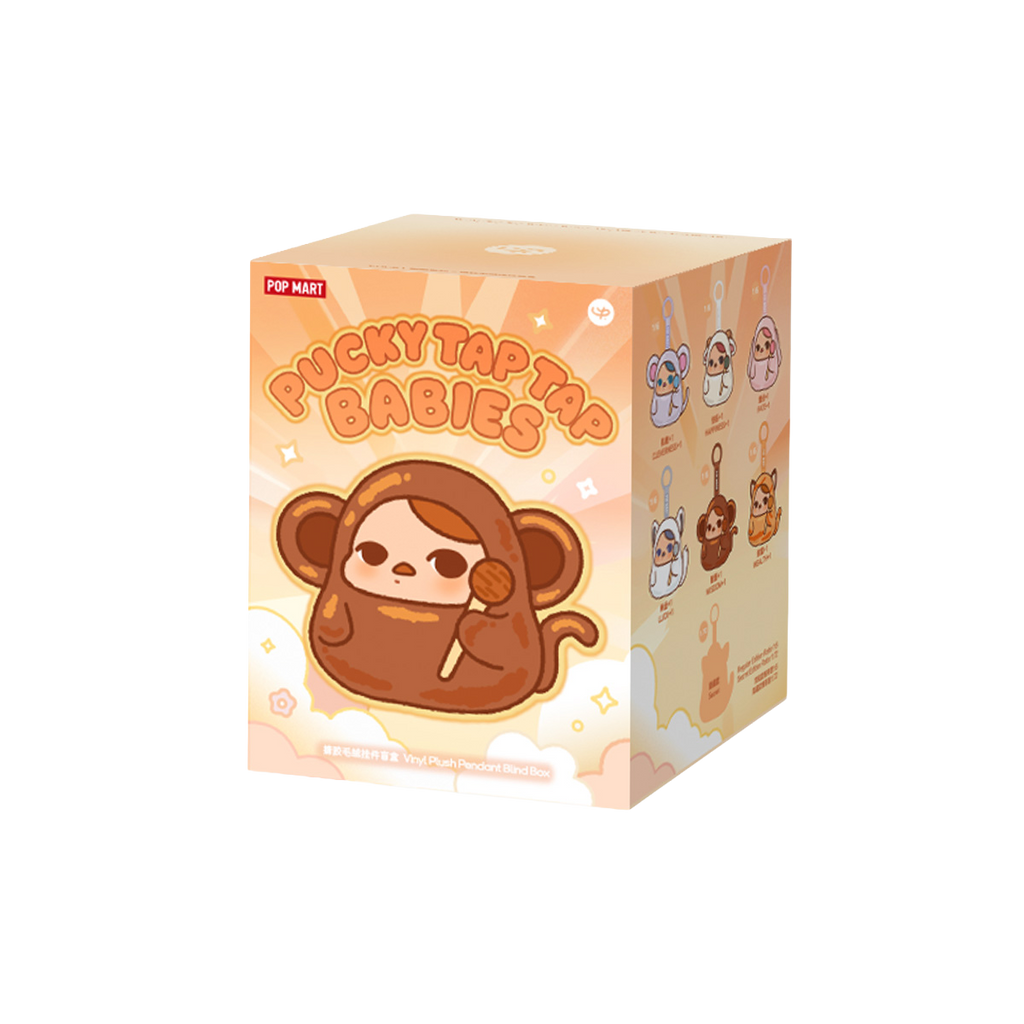 Chaveiro BLIND BOX PUCKY - Tap Tap Babies - Collectible Surprise Keychain - Pop Mart