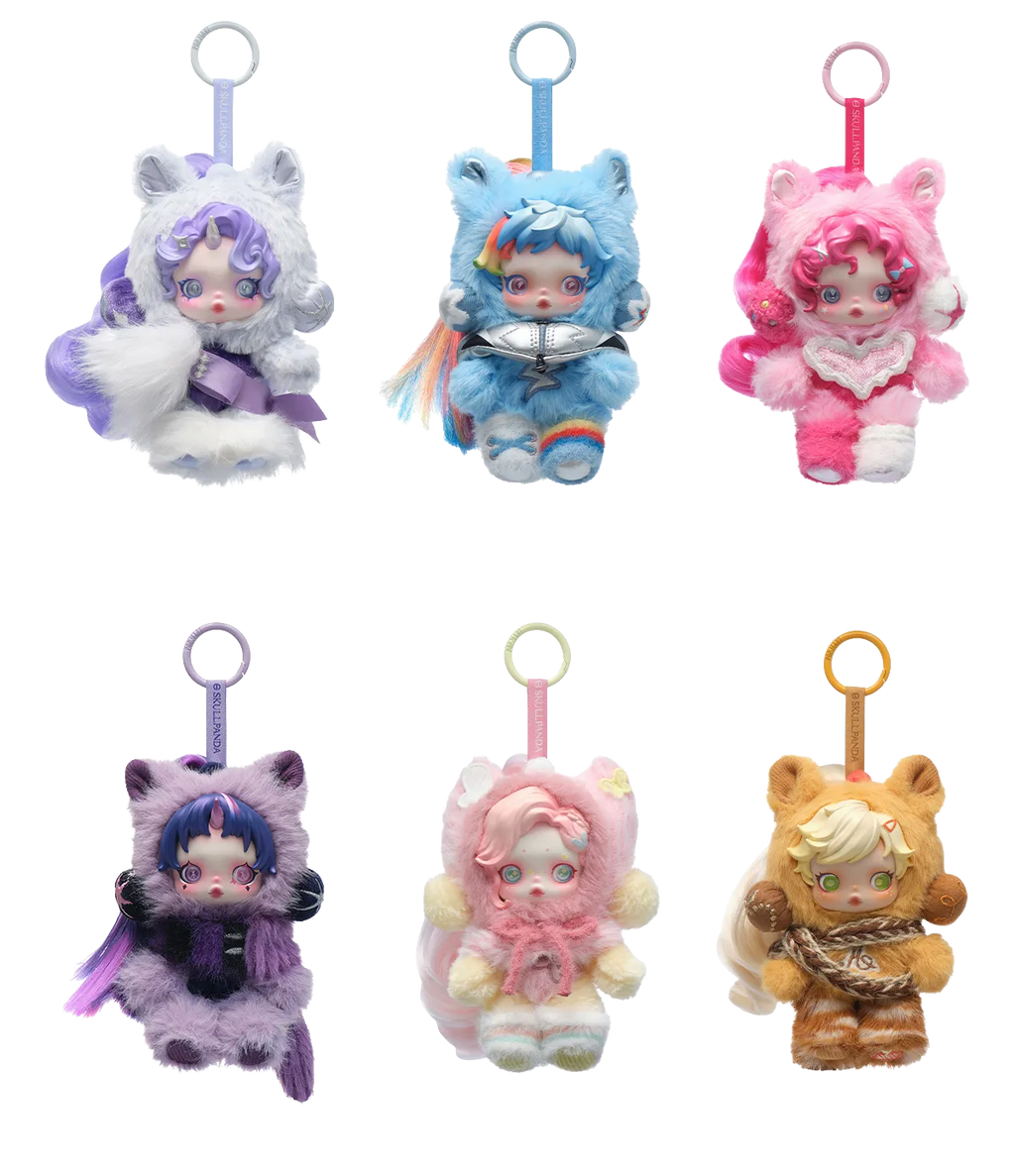 Chaveiro BLIND BOX Skullpanda x My Little Pony - My Little Pony - Collectible Surprise Keychain - Pop Mart