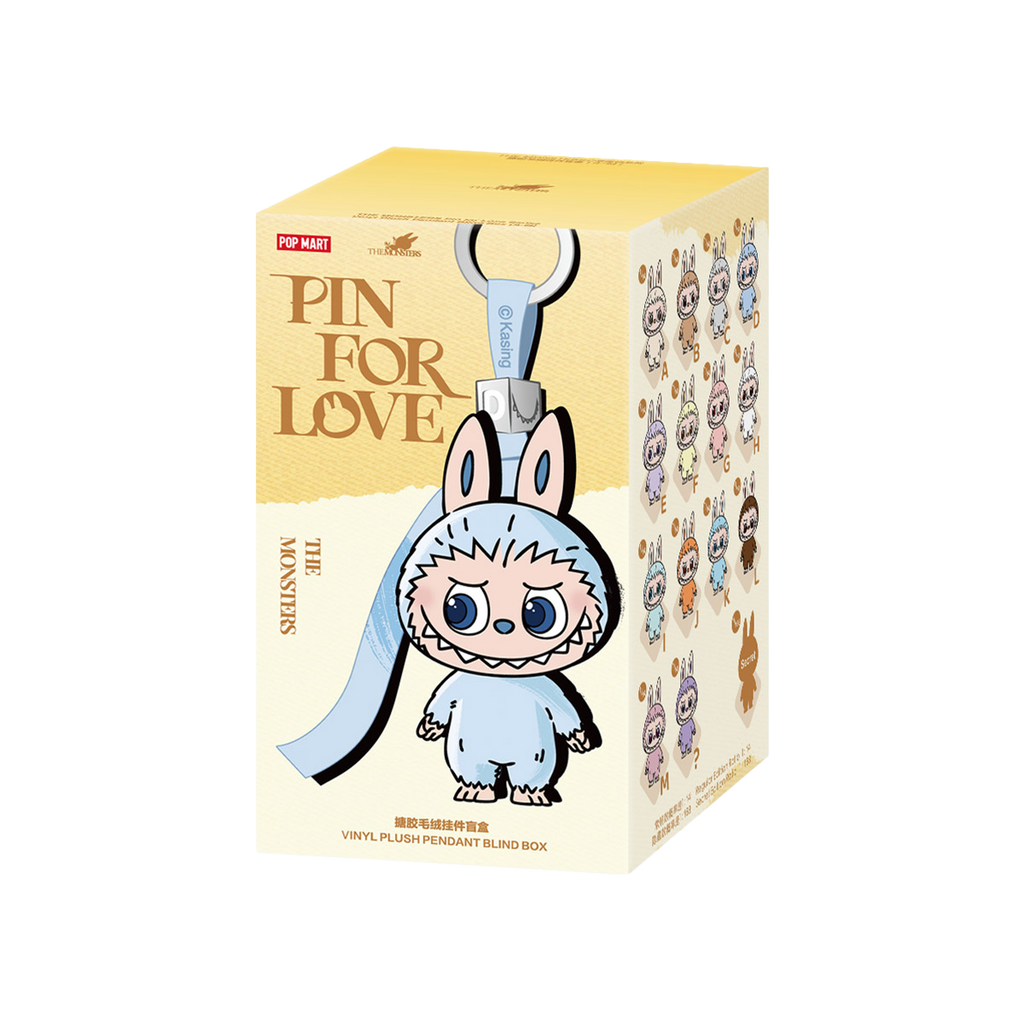 Chaveiro BLIND BOX Labubu - The Monsters Pin For Love (A-M) - Collectible Surprise Keychain - Pop Mart