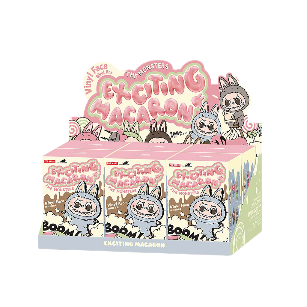 Chaveiro BLIND BOX Labubu - The Monsters Exciting Macaron - Collectible Surprise Keychain - Pop Mart