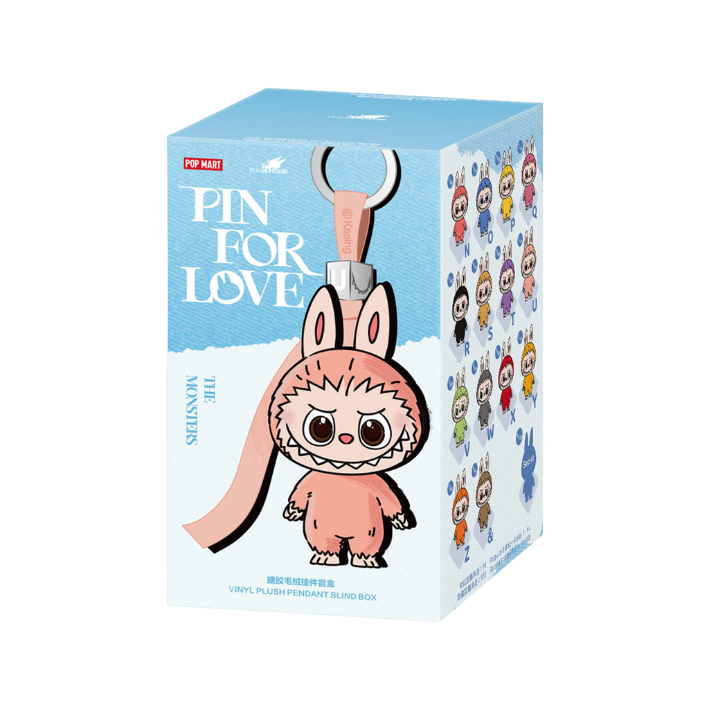 Chaveiro BLIND BOX Labubu - The Monsters Pin For Love (N-Z) - Collectible Surprise Keychain - Pop Mart