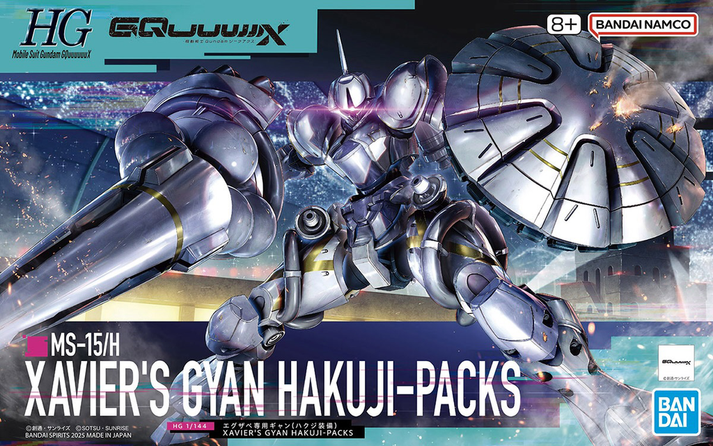 Figura Xavier's Gyan Hakuji Packs - Gundam - Hg 1/144 - Bandai