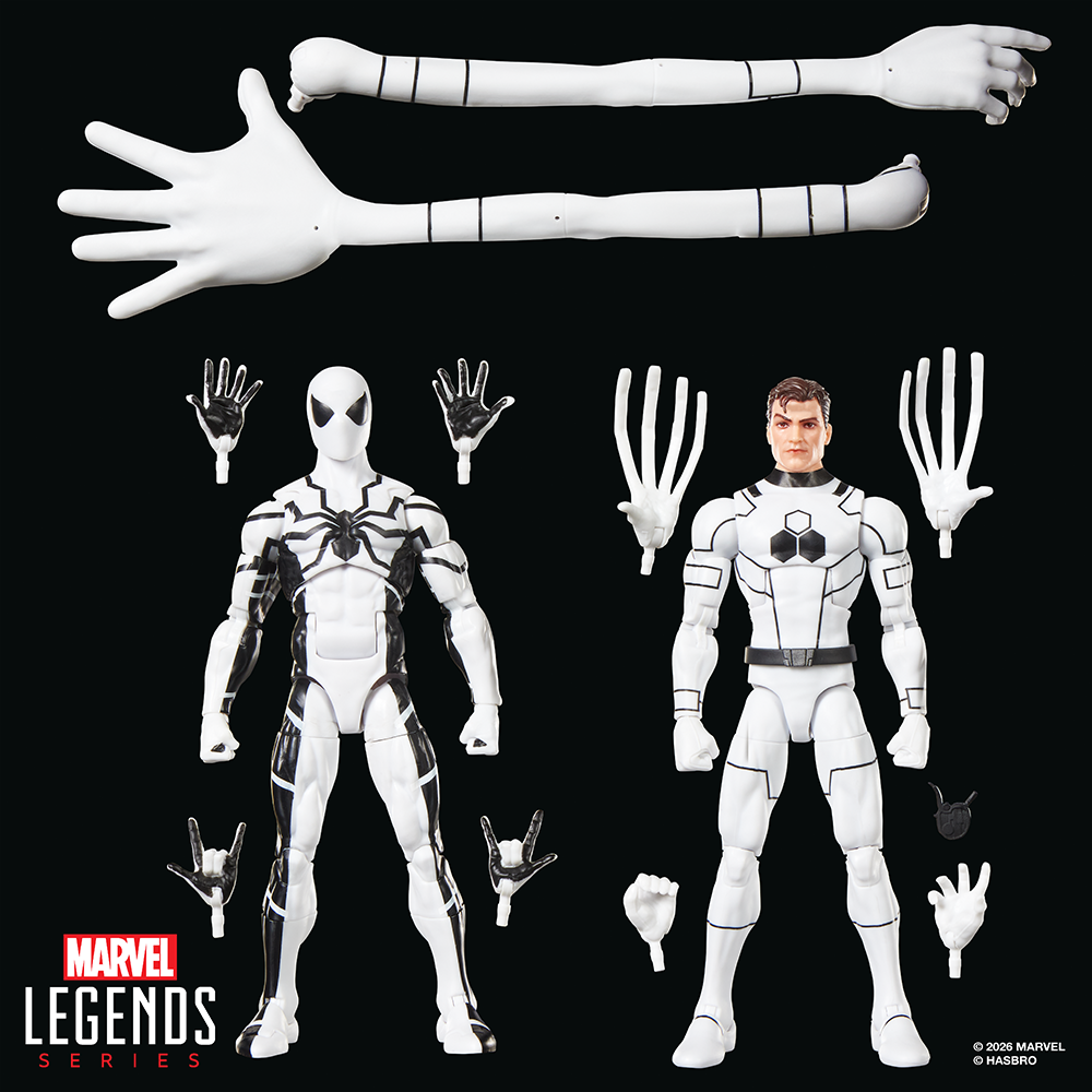 Pré-venda - Figura Mister Fantastic & Spider-Man Marvel Legends Series Future Foundation 65TH Anniversary - Hasbro