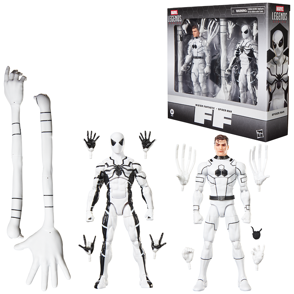 Pré-venda - Figura Mister Fantastic & Spider-Man Marvel Legends Series Future Foundation 65TH Anniversary - Hasbro