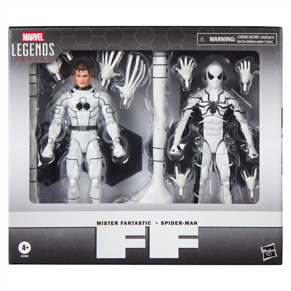 Pré-venda - Figura Mister Fantastic & Spider-Man Marvel Legends Series Future Foundation 65TH Anniversary - Hasbro