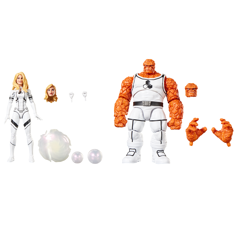 Pré-venda - Figura The Thing e Invisible Woman - Marvel Legends Series Future Foundation Marvel's - Hasbro