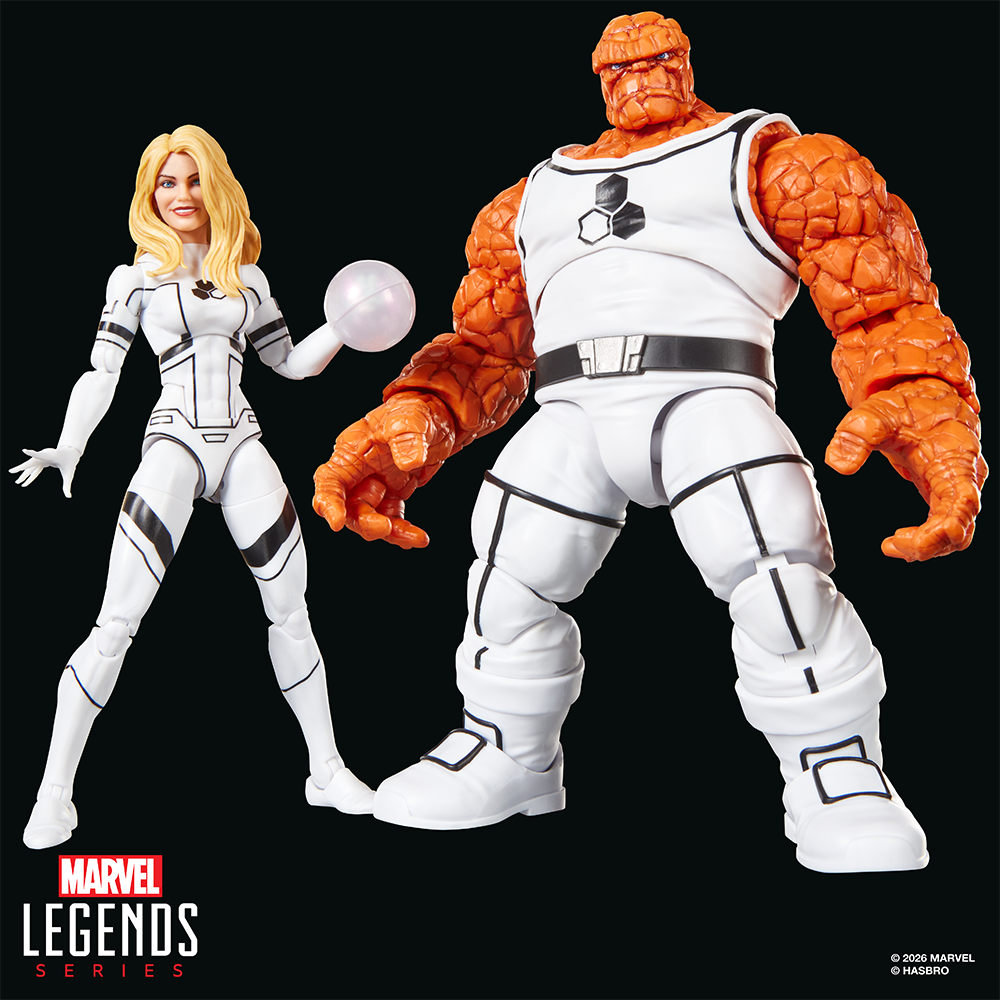 Pré-venda - Figura The Thing e Invisible Woman - Marvel Legends Series Future Foundation Marvel's - Hasbro