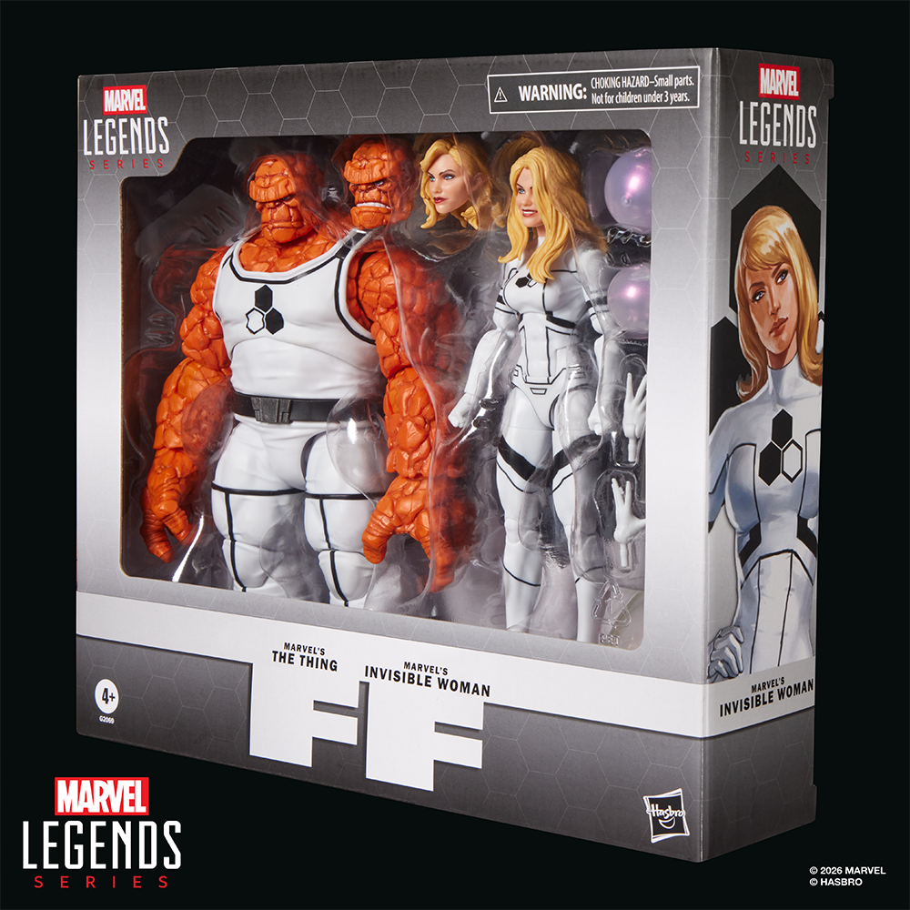 Pré-venda - Figura The Thing e Invisible Woman - Marvel Legends Series Future Foundation Marvel's - Hasbro