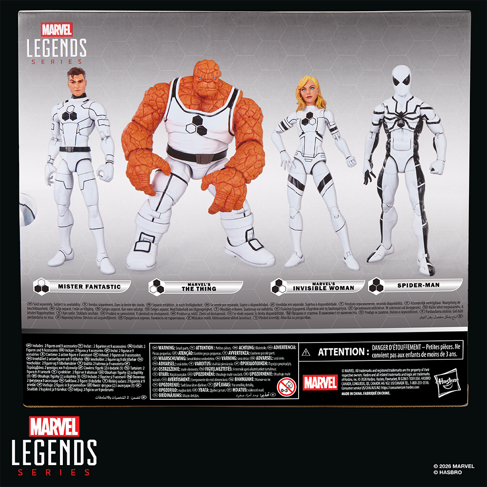 Pré-venda - Figura The Thing e Invisible Woman - Marvel Legends Series Future Foundation Marvel's - Hasbro