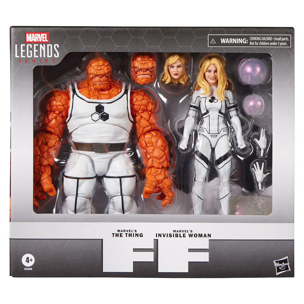 Pré-venda - Figura The Thing e Invisible Woman - Marvel Legends Series Future Foundation Marvel's - Hasbro