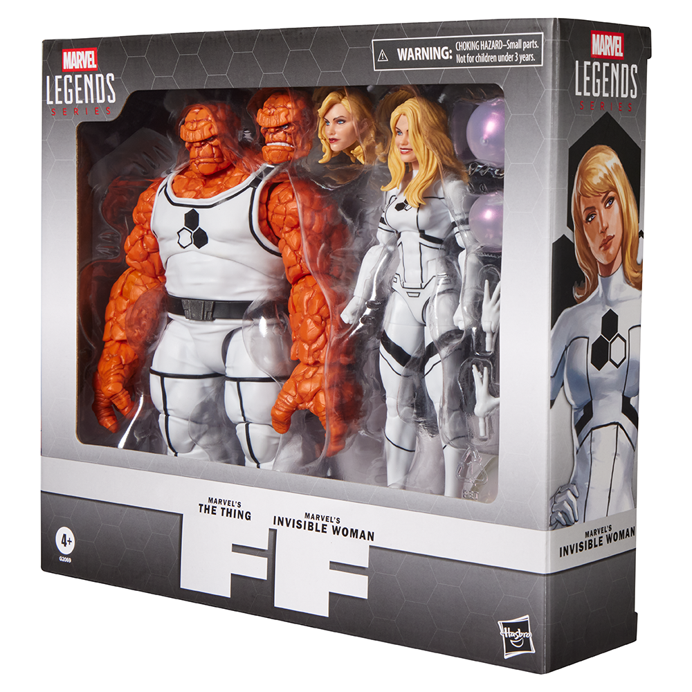Pré-venda - Figura The Thing e Invisible Woman - Marvel Legends Series Future Foundation Marvel's - Hasbro