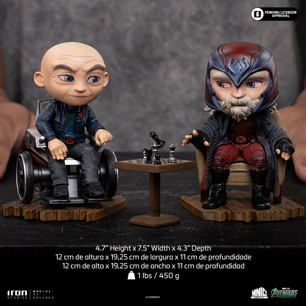 Pré-venda - Estátua Xavier e Magneto - Avengers: Doomsday - Minico - Iron Studios