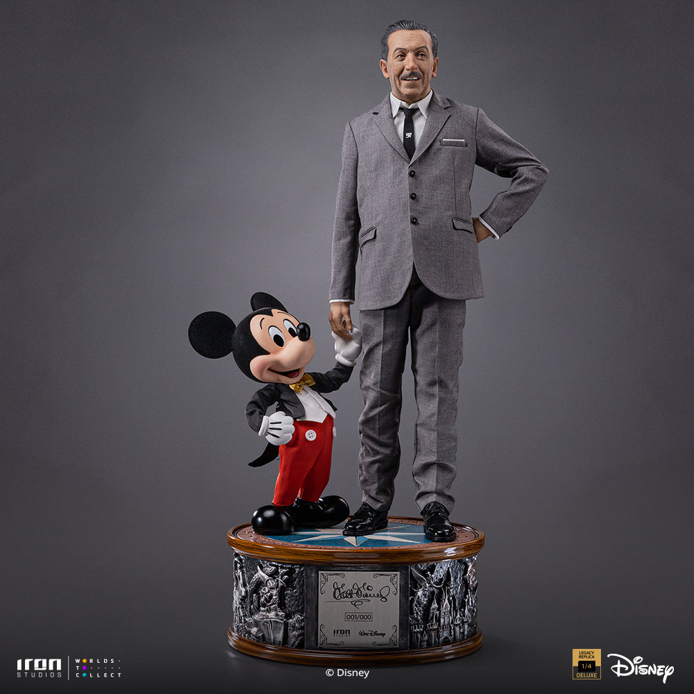 Pré-Venda - Estátua Walt Disney & Mickey Mouse - Disney Classics - Legacy Replica 1/4 - Iron Studios