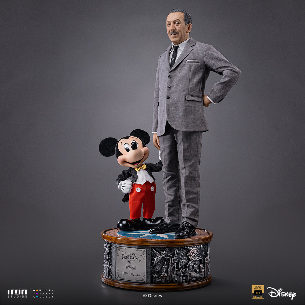 Pré-Venda - Estátua Walt Disney & Mickey Mouse - Disney Classics - Legacy Replica 1/4 - Iron Studios