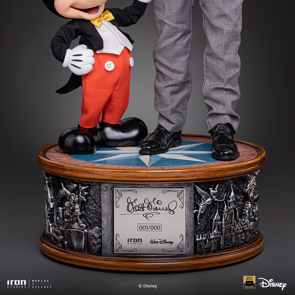 Pré-Venda - Estátua Walt Disney & Mickey Mouse - Disney Classics - Legacy Replica 1/4 - Iron Studios