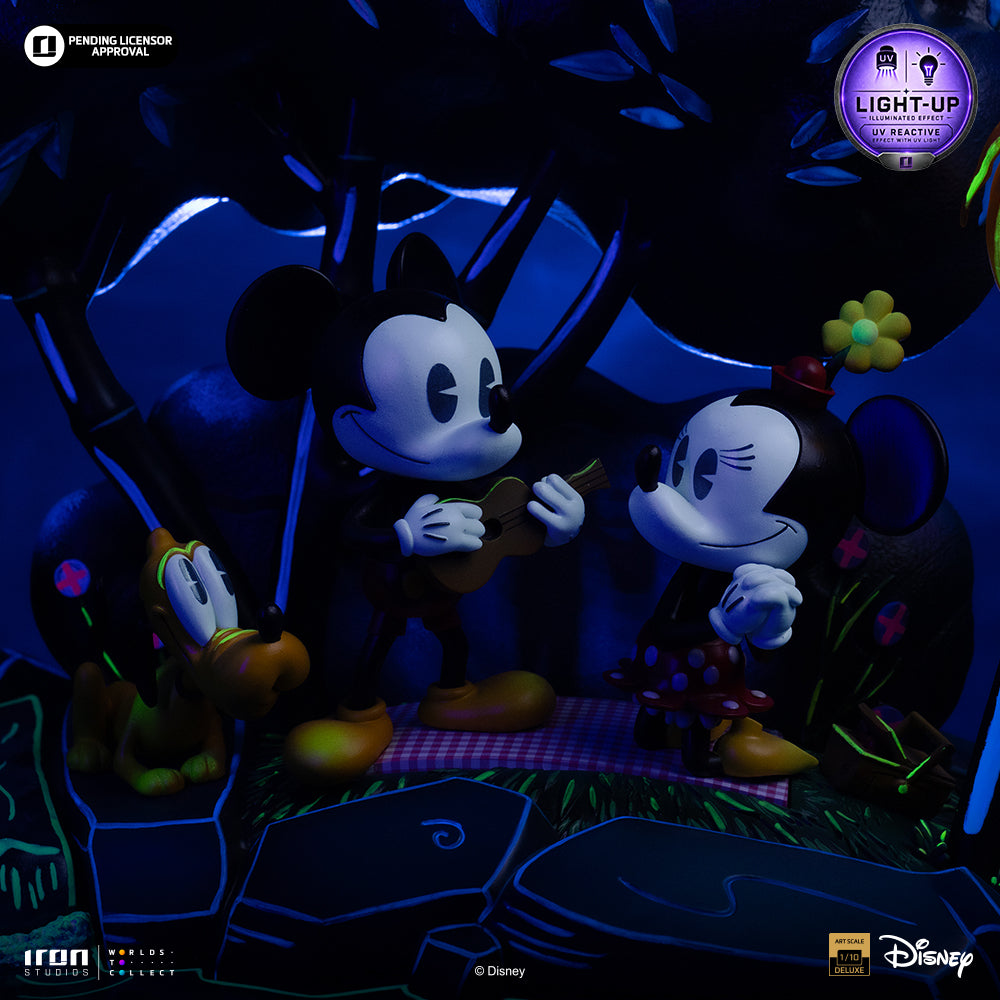 Pré-Venda - Estátua Mickey, Minnie and Pluto's Day at the Park - Disney Classics - Deluxe Art Scale 1/10 - Iron Studios