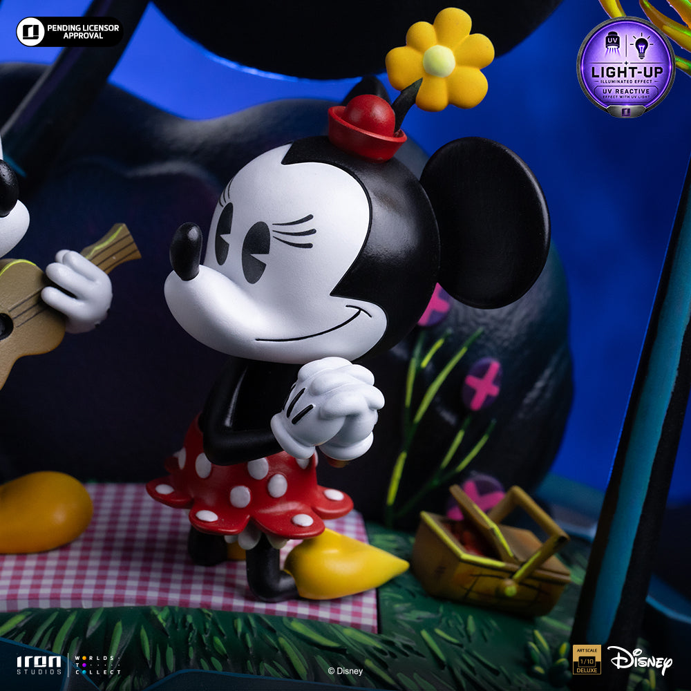 Pré-Venda - Estátua Mickey, Minnie and Pluto's Day at the Park - Disney Classics - Deluxe Art Scale 1/10 - Iron Studios