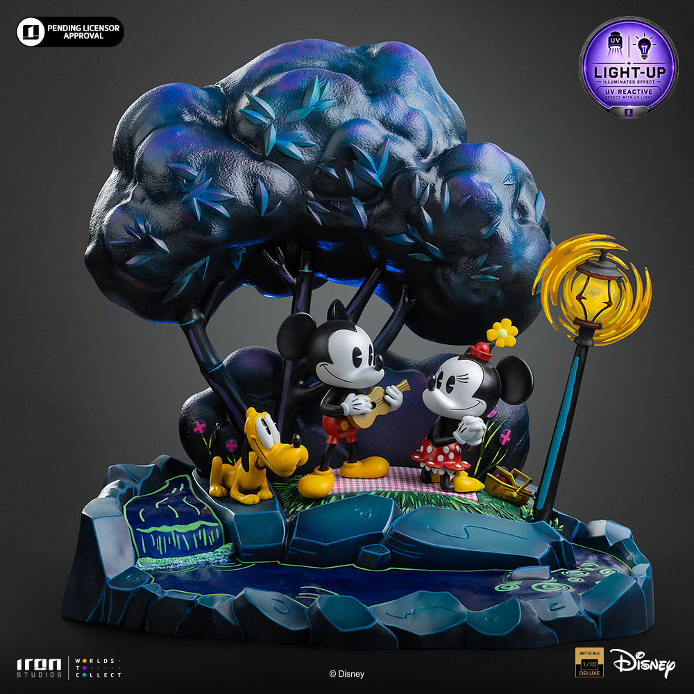 Pré-Venda - Estátua Mickey, Minnie and Pluto's Day at the Park - Disney Classics - Deluxe Art Scale 1/10 - Iron Studios
