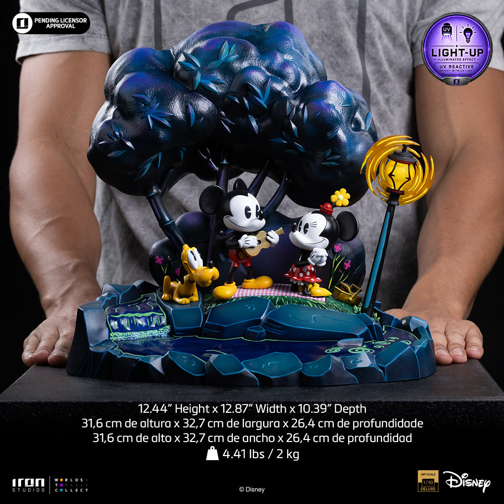 Pré-Venda - Estátua Mickey, Minnie and Pluto's Day at the Park - Disney Classics - Deluxe Art Scale 1/10 - Iron Studios