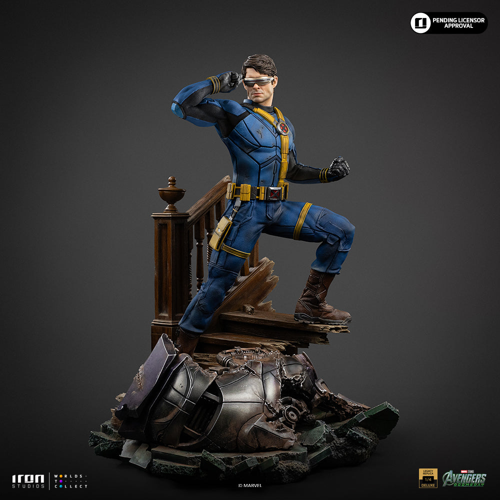 Pré-Venda - Estátua Cyclops Deluxe ver. - Avengers: Doomsday - Legacy Replica 1/4 - Iron Studios