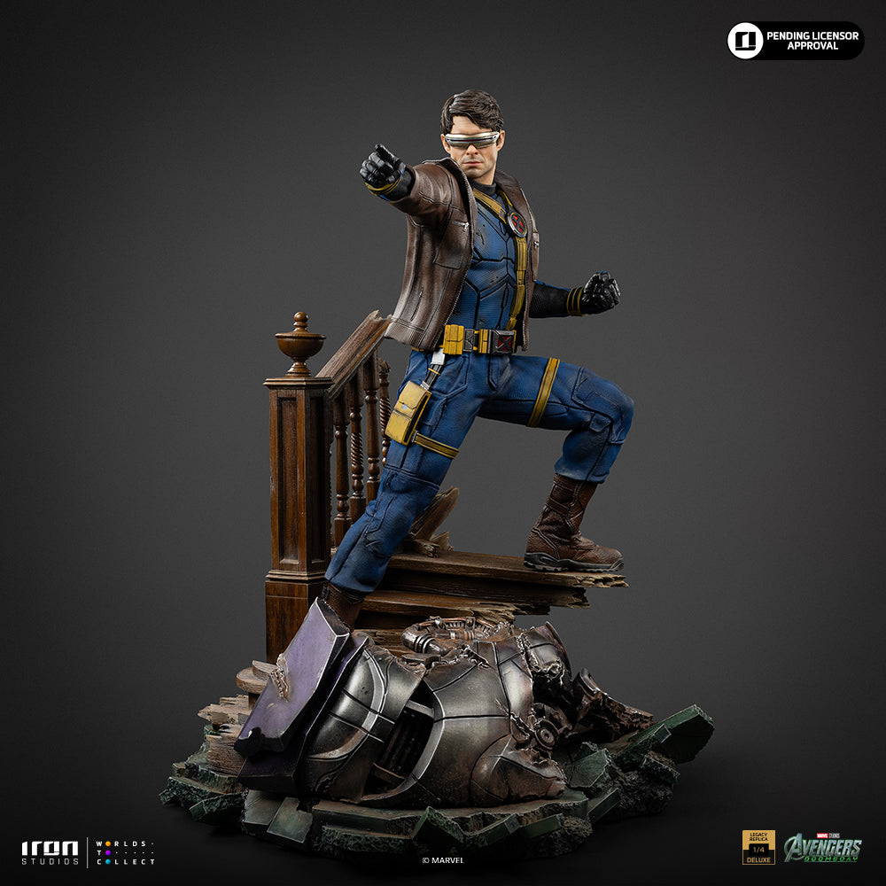 Pré-Venda - Estátua Cyclops Deluxe ver. - Avengers: Doomsday - Legacy Replica 1/4 - Iron Studios