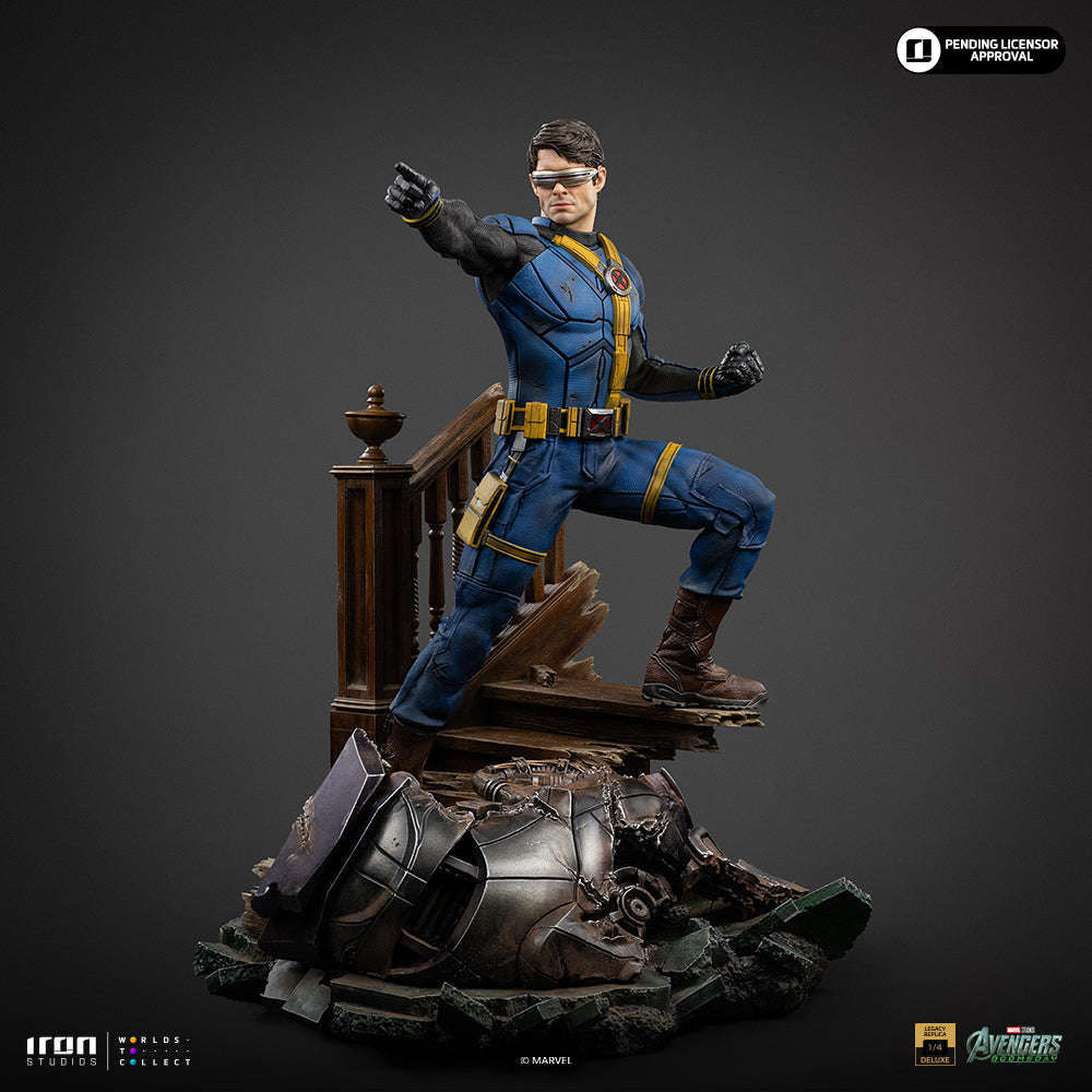 Pré-Venda - Estátua Cyclops Deluxe ver. - Avengers: Doomsday - Legacy Replica 1/4 - Iron Studios