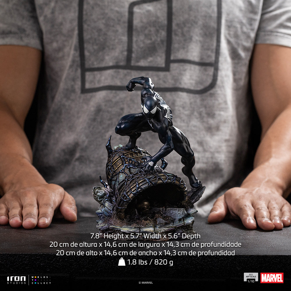 Estátua Spider-Man Black - Marvel Comics - BDS Art Scale 1/10 - Iron Studios