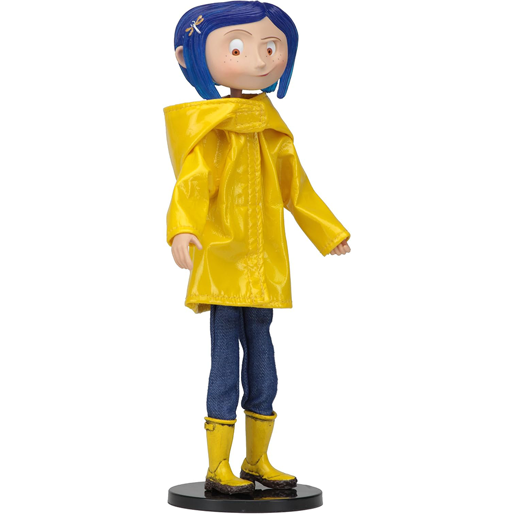 Figura Coraline (Raincoat & Boots) – Coraline – Bendy Fashion Doll – Neca