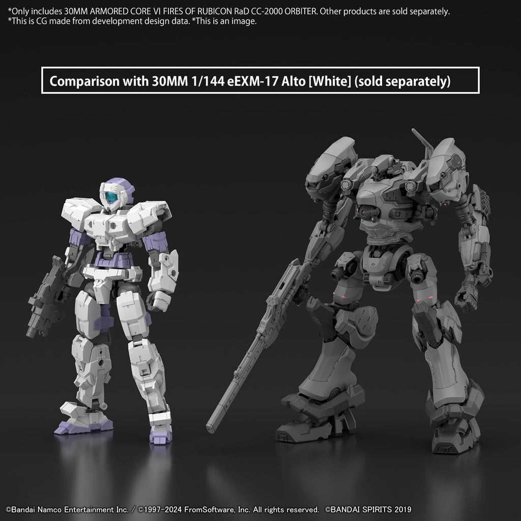 Figura Model Kit Rad Cc-2000 Orbiter - Armored Core Ⅵ: Fires Of Rubicon - 30mm - Bandai