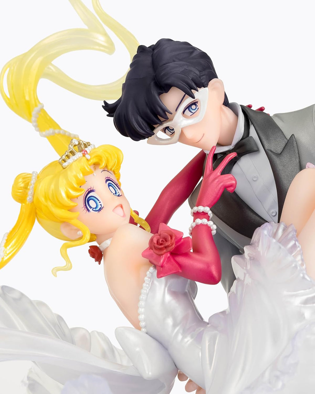 Estátua Usagi e Tuxedo Mask - Sailor Moon - Moonlight Glow Edition - Figuarts Zero Chouette - Bandai